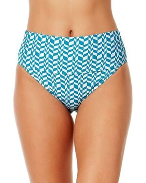 Anne Cole Soft Band High-Waist Bottom - Blue