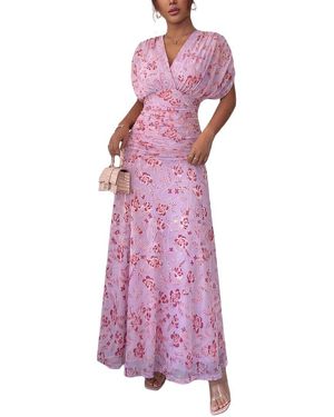 XIRELLI Print Maxi Dress - Purple