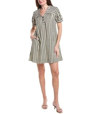 Renuar Woven Mini Dress - Black