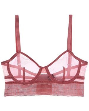 Else Bare Underwire Full Cup Longline Bra - Pink