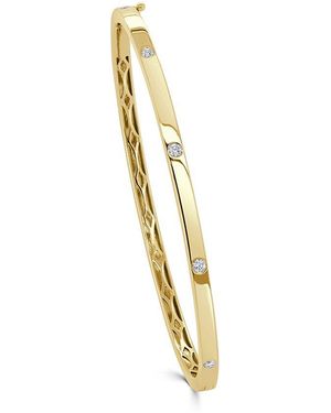 Sabrina Designs 14k 0.18 Ct. Tw. Diamond Bangle Bracelet - Metallic