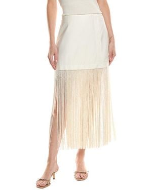 Sea Pari Fringe Skirt - Natural