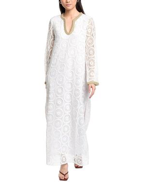 Sail To Sable Eyelet Caftan Maxi Dress - White