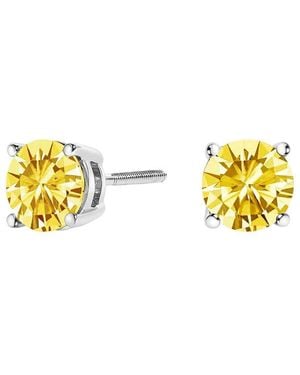 Haus of Brilliance 14K 1.00 Ct. Tw. Lab-Grown Diamond Stud Earrings - Metallic