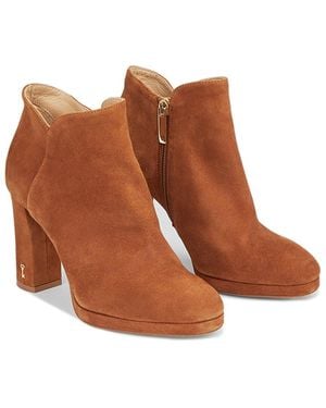 LK Bennett Sierra Suede Ankle Boots - Brown