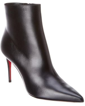 Christian Louboutin So Kate 85 Leather Bootie - Black