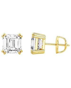 Lab Grown Diamonds 14K 9.00 Ct. Tw. Lab-Grown Diamond Earrings - Metallic