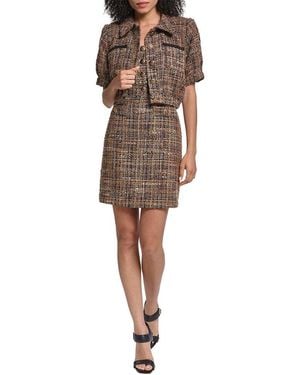 KARL LAGERFELD Nubby Jacket - Brown