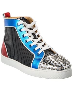 Christian Louboutin Leather Trainer - Blue
