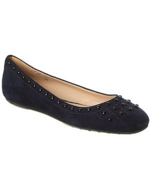 Tod's Suede Flat - Blue
