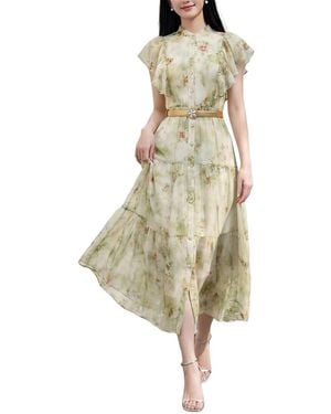BRC By BURRYCO Short Sleeve Midi Dress - White