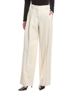 Brunello Cucinelli Wool-Blend Pant - Natural