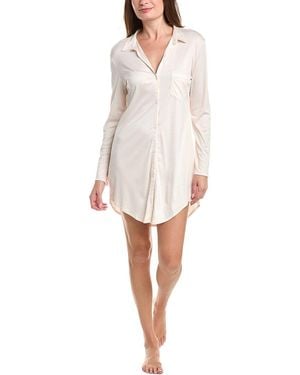 Hanro Silk-Blend Sleep Shirt - White