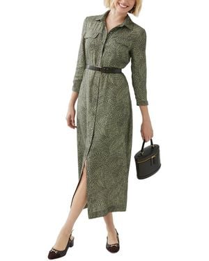 J.McLaughlin Freda Silk-Blend Dress - Green