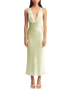 Shona Joy La Lune Plunged Cross Back Maxi Dress | Lyst