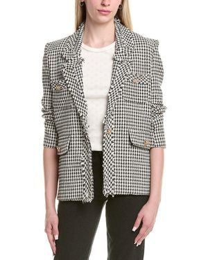 Lea & Viola Tweed Blazer - Grey