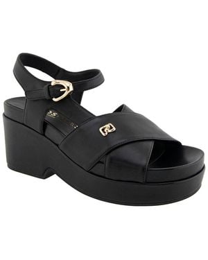 Aerosoles Cora Suede Heeled Sandal - Black