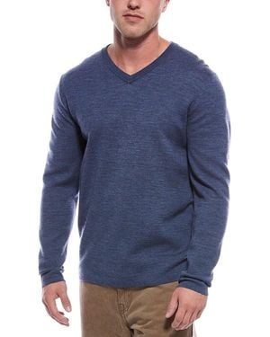 Magaschoni Wool-Blend V-Neck Jumper - Blue