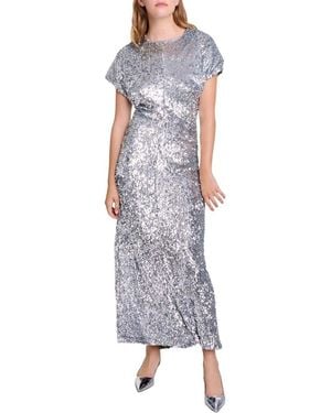 Maje Woven Sequin Dress - Multicolor