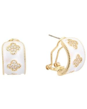 Juvell 18K Plated Cz Earrings - Metallic