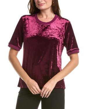 Johnny Was Velvet T-Shirt - Red