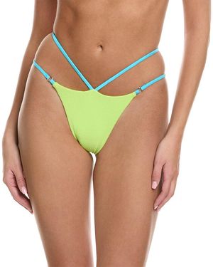 Frankie's Bikinis Frankies Bikinis Layla Terry Bikini Bottom - Green
