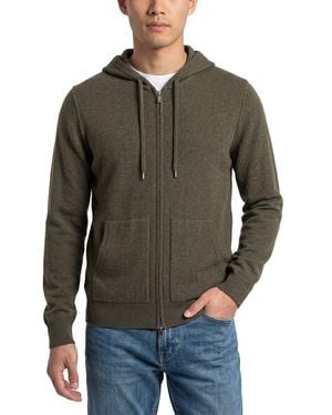 NAADAM Wool & Cashmere-Blend Full Zip Hoodie - Grey
