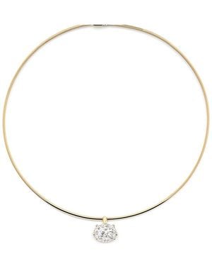 Prince Diamond & Jewelry 14K 4.10 Ct. Tw. Lab-Grown Diamond Pendant Collar - Natural