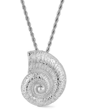 Sphera Milano Plated Stainless Steel Necklace - White