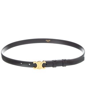 Celine Triomphe Leather Belt - Blue