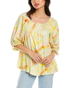 Aldo Martin's Elbow Sleeve Top - Yellow