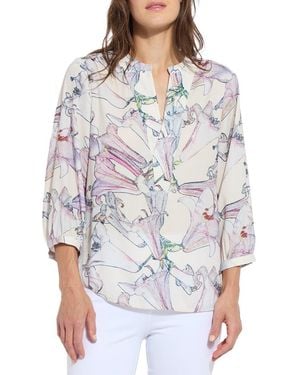 Lyssé Yola Pull On Blouse - Grey