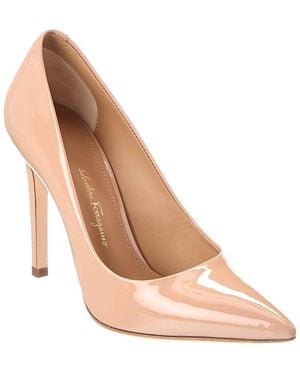 Ferragamo Ilary Patent Pump - Pink