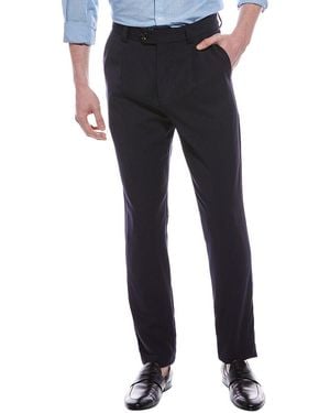Brunello Cucinelli Leisure Fit Wool Pant - Blue