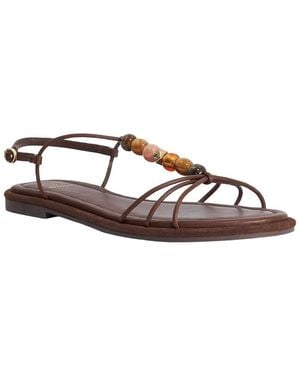 Dune Lemnos Leather Sandal - Brown