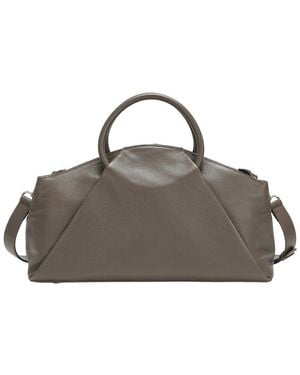 Tiffany & Fred Paris Tiffany And Fred Paris Contemporary Leather Top Handle Tote - Brown