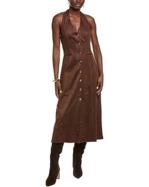 Endless Rose Fitted Midi Dress - Brown