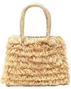 Frances Valentine Kelly Loops Basket Bag - Natural