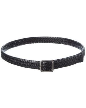 J.McLaughlin Braided Leather Belt - Blue
