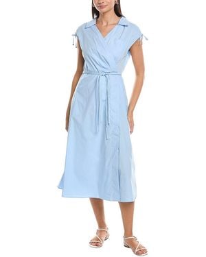 Marella Rivera Wrap Dress - Blue