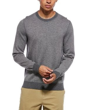 Vince Birdseye Wool-Blend Crewneck Sweatshirt - Gray