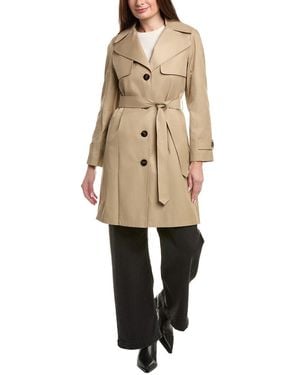 Via Spiga Belted Trench Coat - Natural