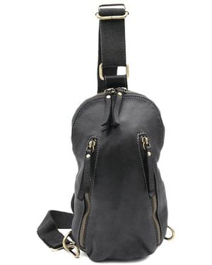 Bolsa Nova Logan Leather Sling Bag - Black