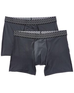 Tommy John 2Pk Performance Basics Boxer Brief - Blue