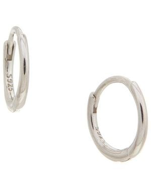 petit moments 18K Plated Stainless Steel Hoop Earrings - Metallic