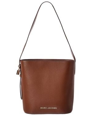 Marc Jacobs Large Leather Bucket Bag - Brown