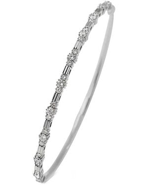Sabrina Designs 14k 0.76 Ct. Tw. Diamond Flexible Bangle Bracelet - White