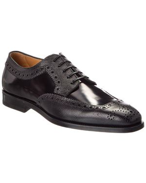 Ferragamo Frisco Leather Oxford - Black