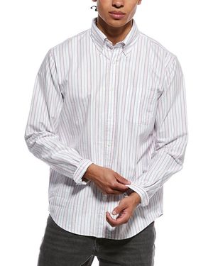 Brooks Brothers Friday Seasonal Pattern Oxford Shirt - Gray