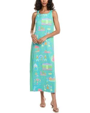 Gretchen Scott Slick Palanquin Party Maxi Dress - Blue